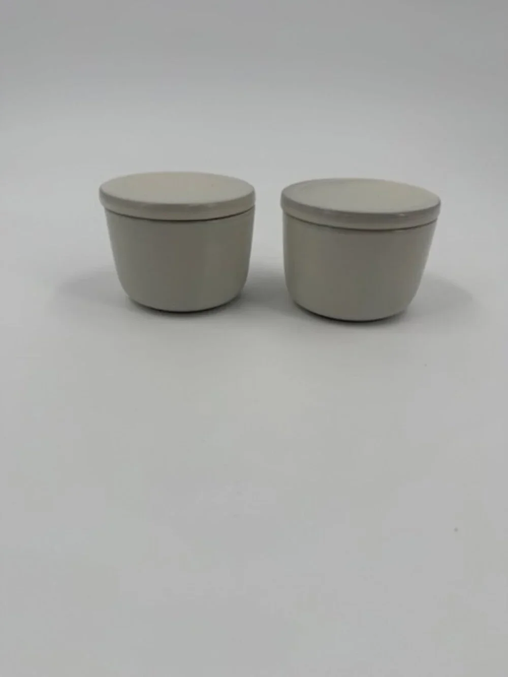 Hearth & Hand with Magnolia Cream Stoneware Salt & Pepper Cellars Set